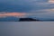 Landscape of Enoshima island in Japan at evening