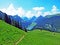 Landscape and environment of Alpstein mountain range and the Appenzellerland region