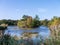 Landscape of Epping forest lake