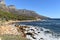 Landscape with the famous 12 Apostles from Hout Bay in Cape Town, South Africa