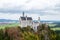 Landscape of famous beautiful Neuschwanstein castle