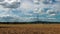 Landscape Field and Electric Poles