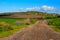 Landscape of fields at Hanadiv valley Israel