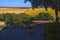 Landscape of the fields of Kibbutz Kfar Glikson Israel