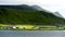 Landscape of the fishing village Flakstad at Lofoten Norway