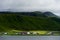 Landscape of the fishing village Flakstad at Lofoten Norway
