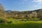 Landscape with flowering trees at spring in Montenegro