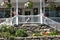 Landscape flowers and porch steps