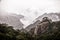 Landscape of fog mountains of china