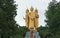 Landscape of four directions standing buddha image at Doi Sapphanyu temple,Chiang Mai ,Thailand