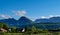 Landscape of french Alps, Haute Savoie