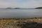 Landscape of Frenchman Bay from the shore path in Bar Harbor, Maine, USA