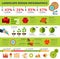 Landscape and gardens design infographics report