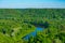 Landscape of Gauja National Park in Latvia