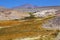 Landscape at the Geyser of Botijuela at the Antofalla volcanic zone at the Puna de Atacama, Argentina