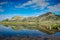 Landscape with glacial lake