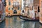 Landscape with gondolas and tourists, Venice