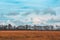 Landscape, grassland and panoramic sky