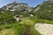 Landscape with Green hills, Dzhangal peak and Banski lakes, Pirin Mountain