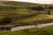 Landscape with green meadow, Yorkshire Dales, UK