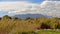 Landscape in Guadalhorce river estuary nature reserve, Malaga, Spain