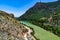 Landscape of the Guadalhorce river between mountains