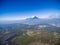 Landscape of Guatemala with Volcanos in Background. Pacaya Volcano in Foregrund