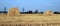 Landscape with hay roll