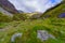 Landscape of the hidden valley, Glencoe, West Highlands
