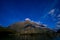 Landscape of high mountain glacier at milford sound, New Zealand