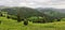 Landscape on the high mountain, green colours