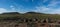 Landscape with highland meadows and hills in the Middle Atlas, Azrou