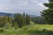 Landscape From Hiking trail for Cherni Vrah peak at Vitosha Mountain, Bulgaria