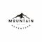 Landscape Hills / Mountain Peaks River Creek Minimalist logo design