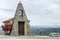 Landscape of the hills of the Piedmont with the Church of Saint Francesco in La Morra