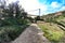 Landscape of the hillside of the Vinalopo River in Elche