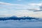 The landscape of Himalayas with snow cape mountains.