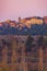Landscape with historic ocher village Roussillon, Provence, Luberon, Vaucluse, France