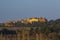 Landscape with historic ocher village Roussillon, Provence, Luberon, Vaucluse, France