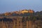 Landscape with historic ocher village Roussillon, Provence, Luberon, Vaucluse, France