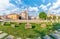 Landscape with historic roman artifacts in Zadar, Croatia