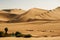 Landscape of Huacachina desert. in Ica, Peru