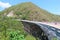 The landscape of Huay Tong Bridge is connected between North and Isan in Phetchabun Province, Thailand, the bridge with the highes