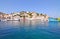 Landscape of Hydra island Saronic Gulf Greece