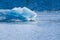 Landscape ice nature of the glacier mountains of Spitsbergen Longyearbyen Svalbard arctic ocean winter polar day sunset sky