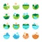 Landscape icon set