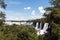 Landscape of Iguazu Falls on a Summer Day