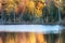 Landscape image of Black Marsh Natural Area in North Point State Park in Maryland on the shores of the Chesapeake Bay.