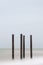 Landscape image of derelict Victorian West Pier at Brighton in West Sussex with dramatic evening sky