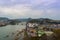 Landscape of inuyama city view with kiso river